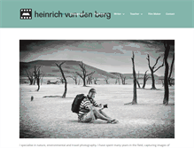 Tablet Screenshot of heinrichvandenberg.com